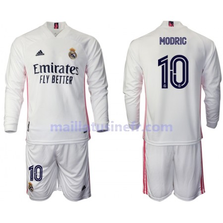 Maillot de Foot Real Madrid Luka Modrić 10 Domicile 2020-21 Manches Longues - Enfant Maillot de Foot Real Madrid Luka Modrić 10 Domicile 2020-21 Manches Longues - Enfant